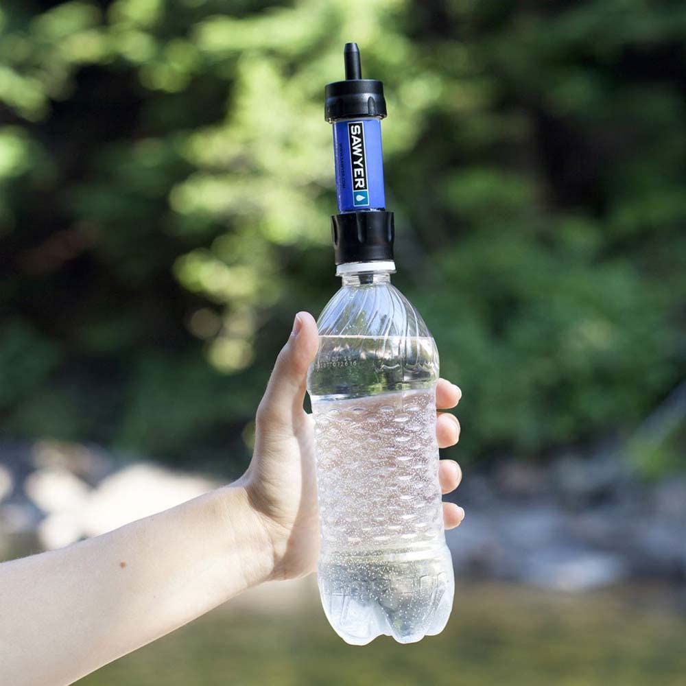 Sawyer Filtre à Eau Mini PointONE pour l'extérieur - Élimine 100% des microplastiques et 99,99999%* de Toutes Les bactéries - Compact, léger et Filtre jusqu'à 100 000 gallons