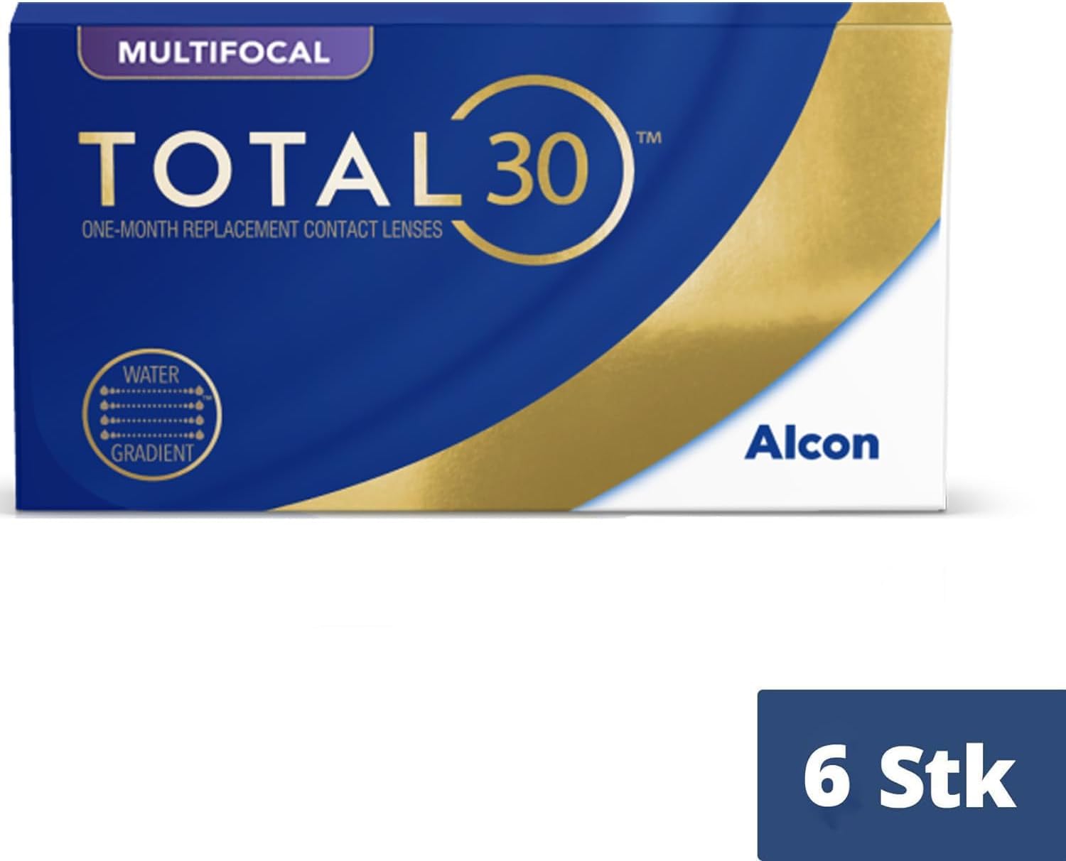 TOTAL30 Multifocal lenti a contatto mensili | 6 lenti | BC 8.4 mm | DIA 14.2 mm | ADD LOW | -02.50 diottrie