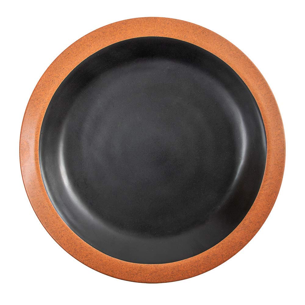 García de Pou - 12 unidades - Platos 650 Ml Ø25,4X3,4 Cm Negro Melamina