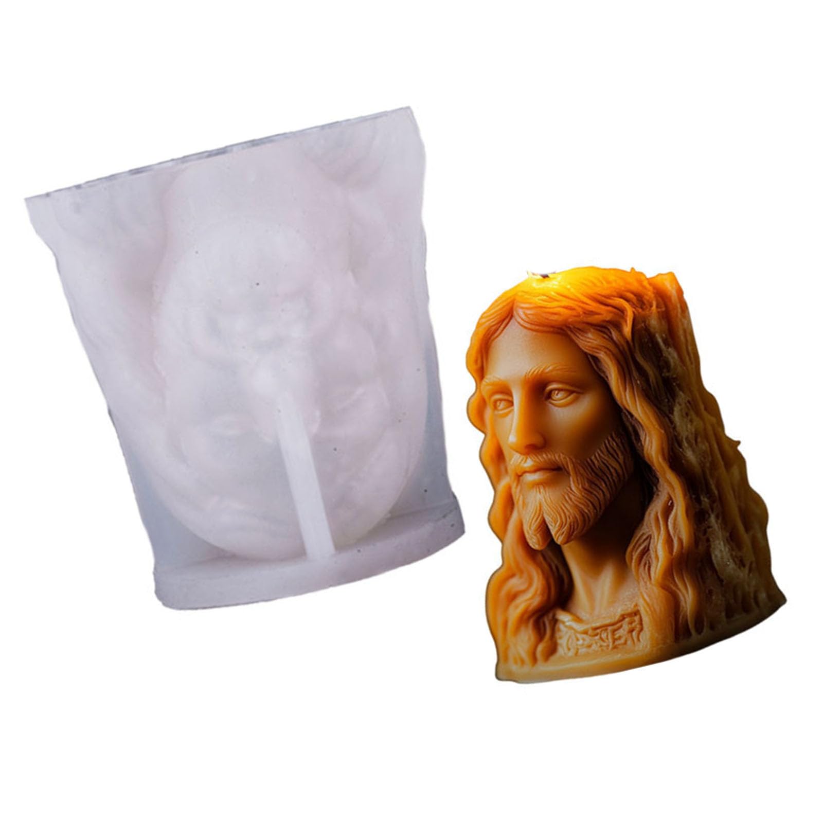Tsophreniq Graceful Spiritual Shape Silicone Form Strong Enduring Substance Perfect for Items and Projects Permanent Silicone Mold