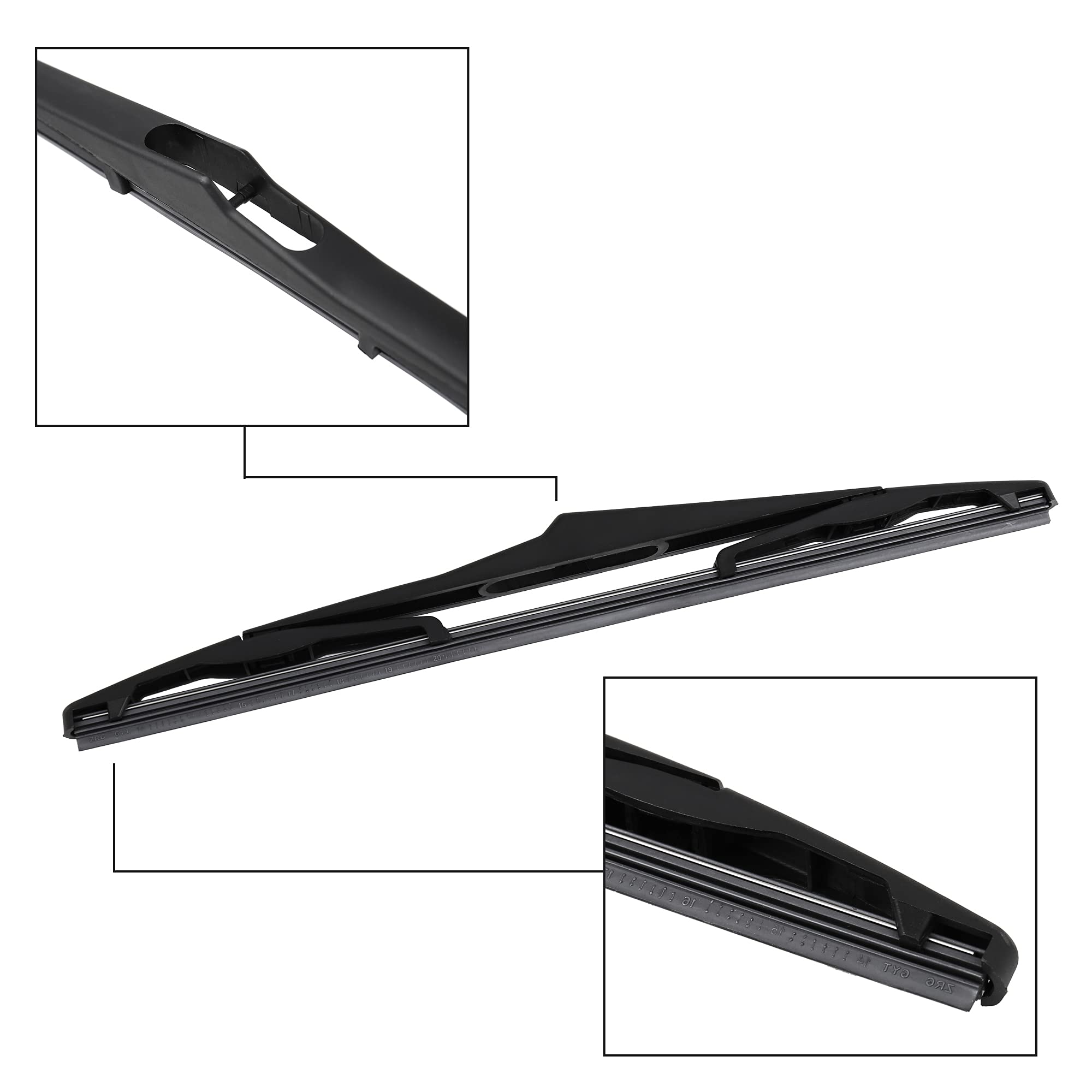 Autohaux Set Braccio E Spazzola Tergicristallo Posteriore 360 Mm – Per Ford Focus MK2 2006-2011