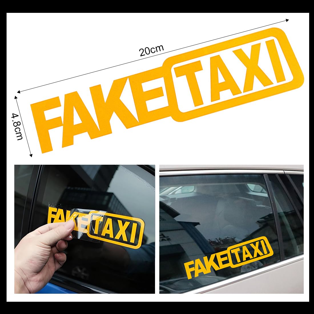 Adesivi Personalizzati Per Porta Auto/Van - Taxi, Ncc, Business - Qualsiasi Testo E Colore