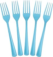 Vista 14 de Exquisite Tenedores De Plástico Burdeos 50 Piezas Tenedores Burdeos Utensilios Desechables Juego De Cubiertos De Plástico Resistente Juegos De