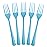Exquisite Light Blue Plastic Forks 50 Pcs Light Blue Forks Disposable Utensils Heavy Duty Plastic Cutlery Set Disposable Cutlery Sets Flatware Sets Silverware Set For Party Supplies & Party Tableware