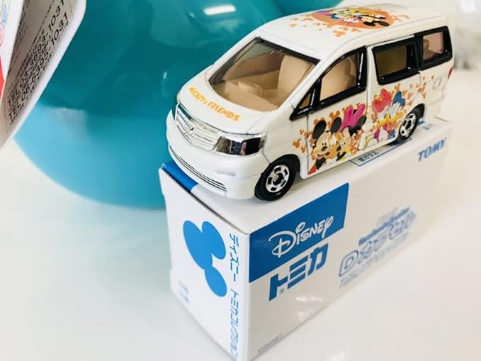 Amazon トミカ ディズニートミカ Dカプセル トヨタアルファード ミッキー フレンズ カプセル付き ホワイトバージョン ミニカー ダイキャストカー ホビー