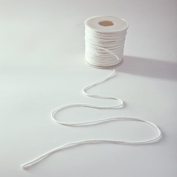 EricX Light #24PLY/FT Braided Wick: 200 Foot Spool.Candle Wicks for Candle Making,Candle DIY