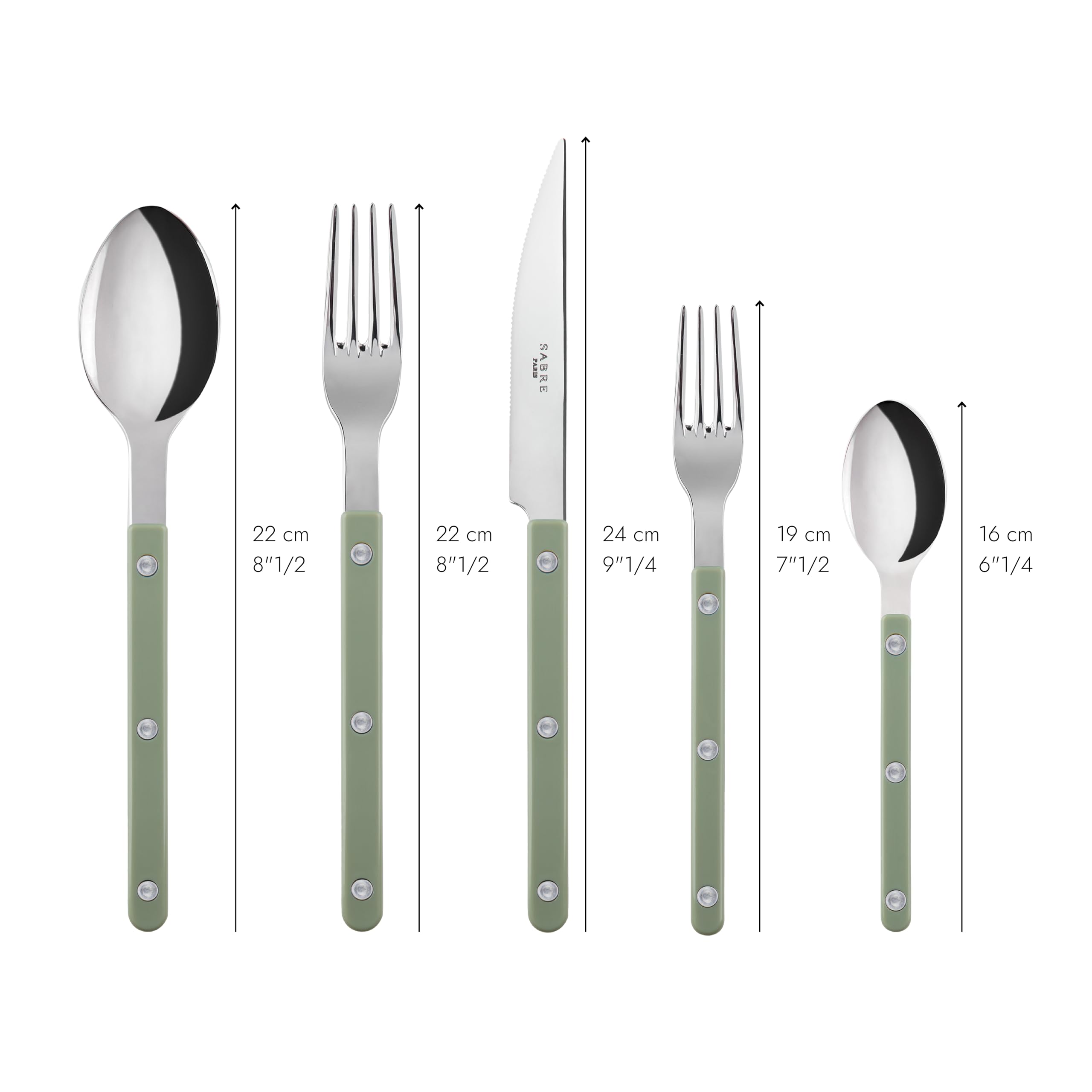 Amazon.com | SABRE PARIS - 5-Piece Flatware Set - Bistrot