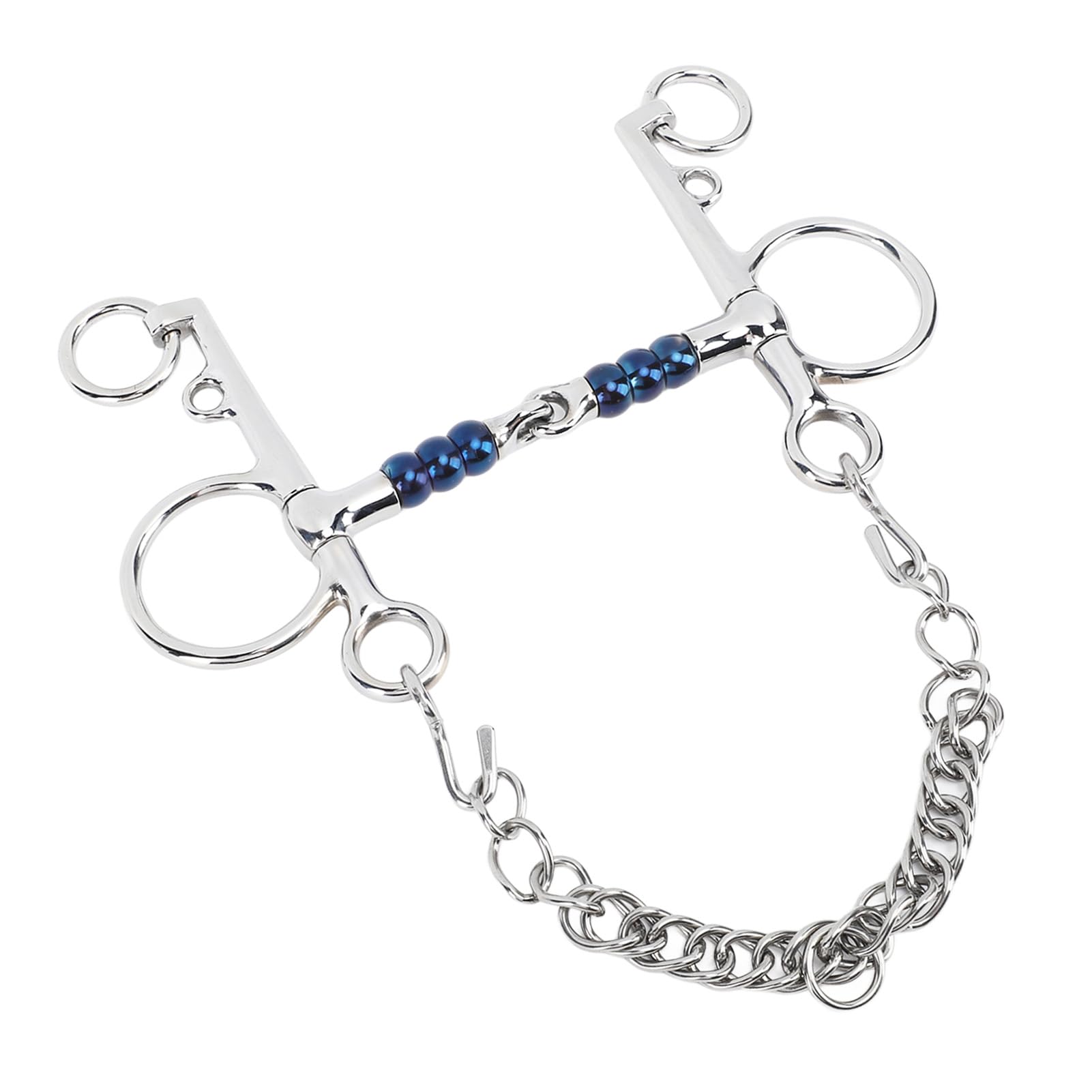 Mors pour Cheval Acier Inoxydable 125mm, Mors Pelham de Dressage, Équipement Équestre Résistant - Haute Solidité, Conception Anti - Morsure, Contrôle Optimal en Compétition