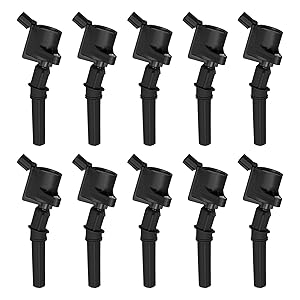 BDFHYK Ignition Coil Packs Compatible with F150 F250 F350 Super Duty E150 E250 E350 Econoline Club Wagon Navigator 4.6L 5.4L 6.8L V8 V10, Coil for DG508 DG457 DG472 DG481 DG491 IC369 Set of 10