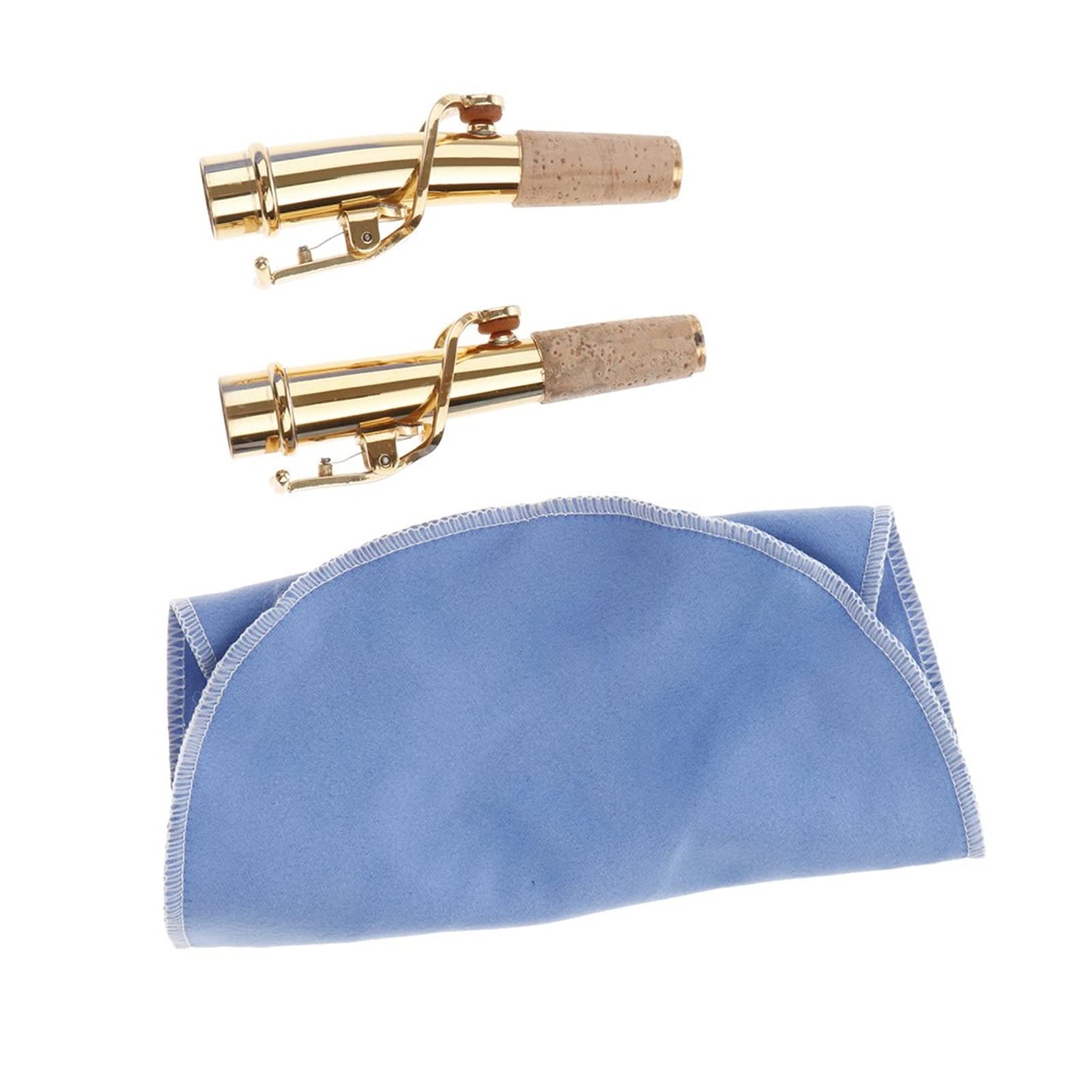 Cuello De Saxofón Lacado En Oro Limpieza De Paño De Pulido Corcho Adecuado para BB Saxophone Saxofón Accesorios Piezas saxofón