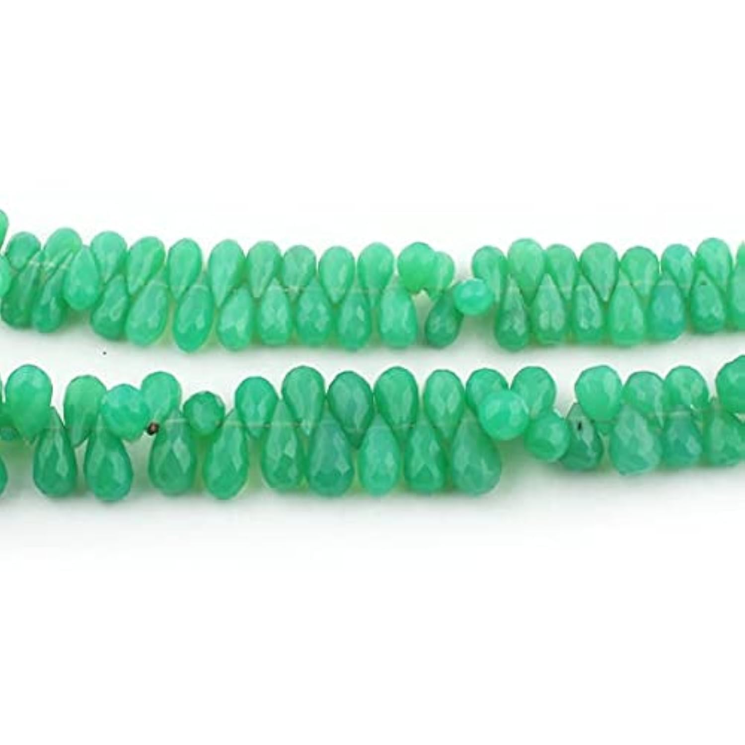 Chrysoprase Faceted Briolettes en forme de goutte pour réparer et sublimer vos bijoux