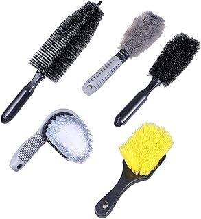 FAVOMOTO Escova De Microfibra Para Roda De Motocicleta 5 Peças Escova De Limpeza De Aro De Carro Escova De Aro De Roda Escova De Pneu De Carro Escova Detalhada Para Roda De