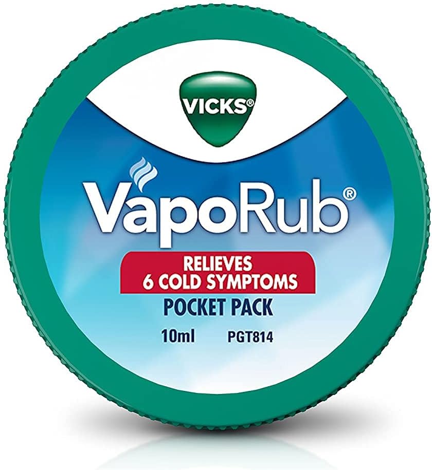 Vicks Vaporub Cold Vaperizing Ointment Small Size For Travel Camphor