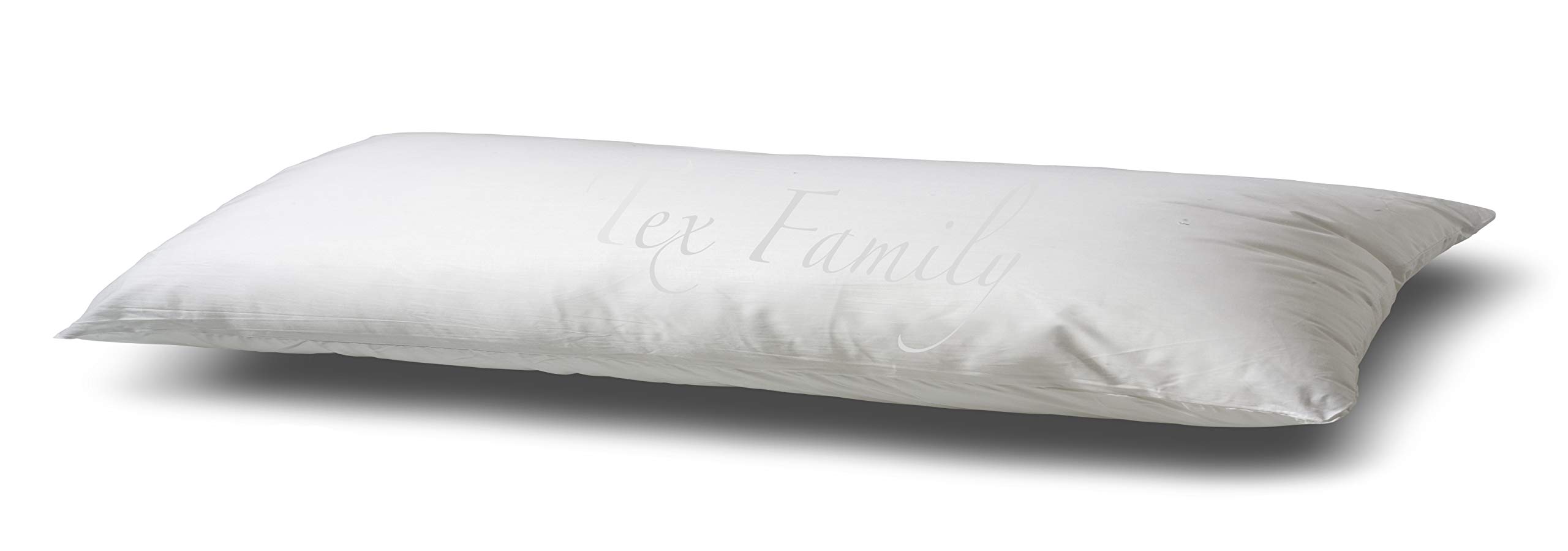 Tex family GUANCIALE King Cuscino Letto 2 PIAZZE Matrimoniale Lungo cm. 180 Mis. Bianco CM. 50 X 180