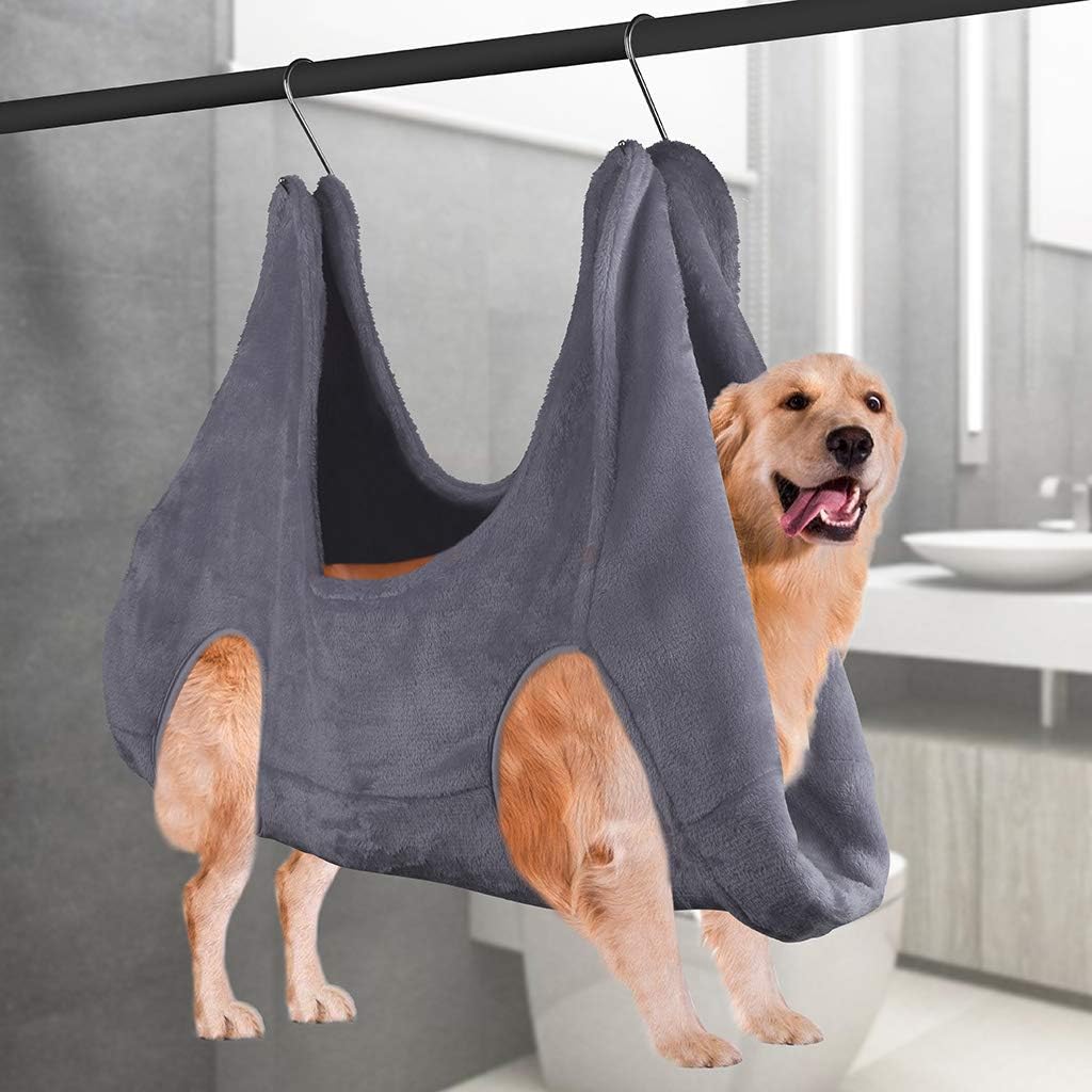 review Cat Hanging Hammock Hanging Hammock Hanging HammockCats Puppy Dog Grooming Hammock Restraint Bag for Pet Nail Clip Trimming Bathing