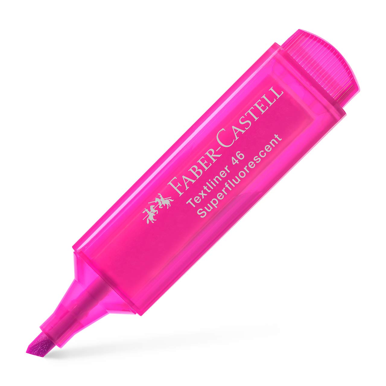 Faber-Castell Textliner 46 Textmarker Superfluorescent Pink, 50 Stück
