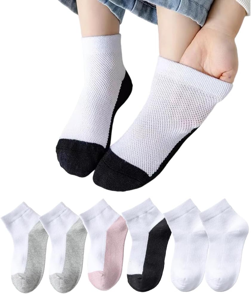 Amazon | [ZGKULAEAOW] 足底濃色 子供 ソックス メッシュ 春夏