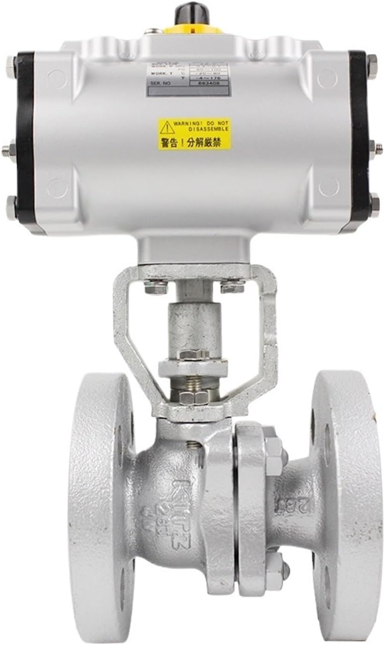 FA-10UTB 10K CAST STAINLESS STEEL BALL VALVE FLANGED ENDS WITH PNEUMATIC ACTUATOR(DN150)