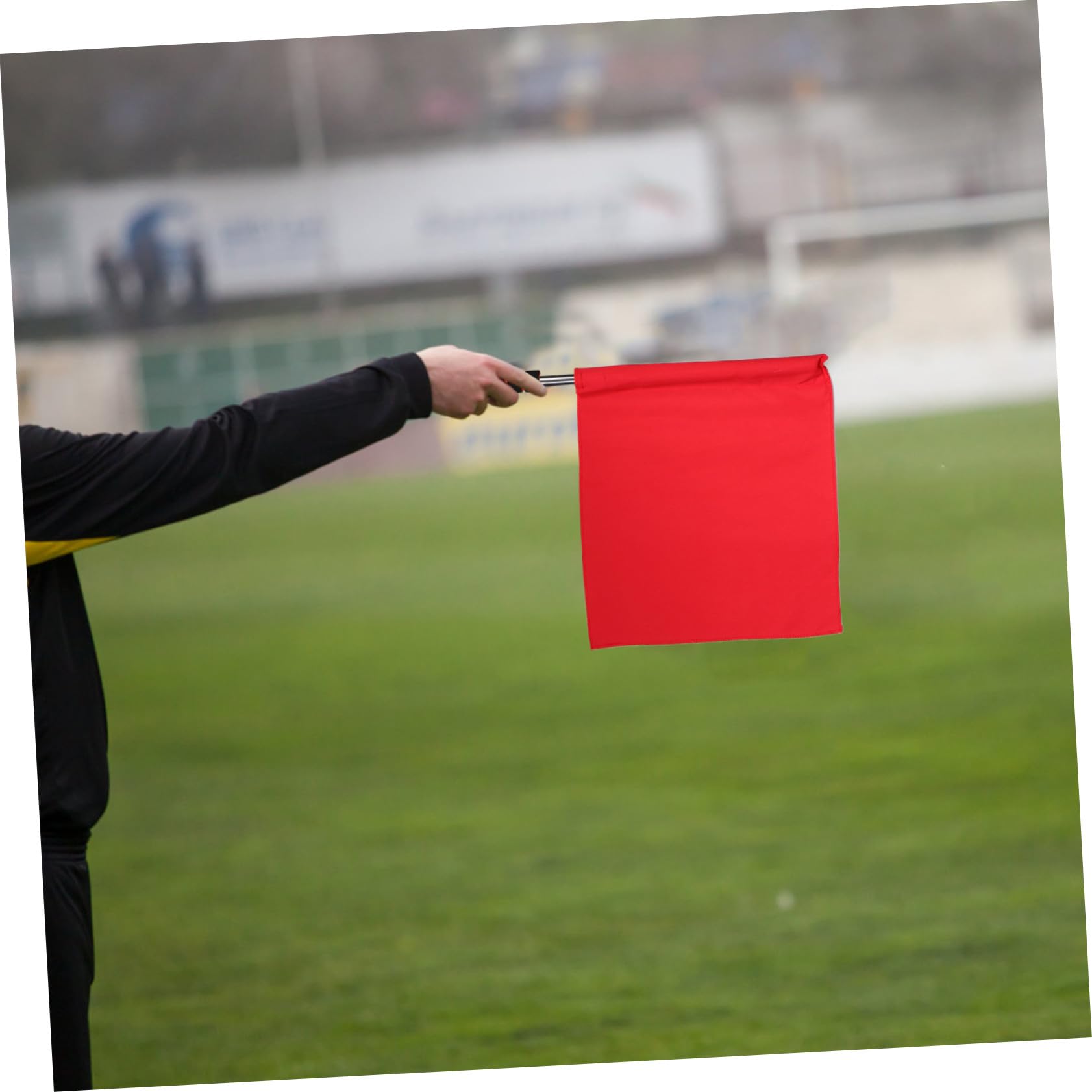BESPORTBLE 8 Piezas Bandera de árbitros multifuncionales bandera amarilla de árbitro de juego de fútbol algodón