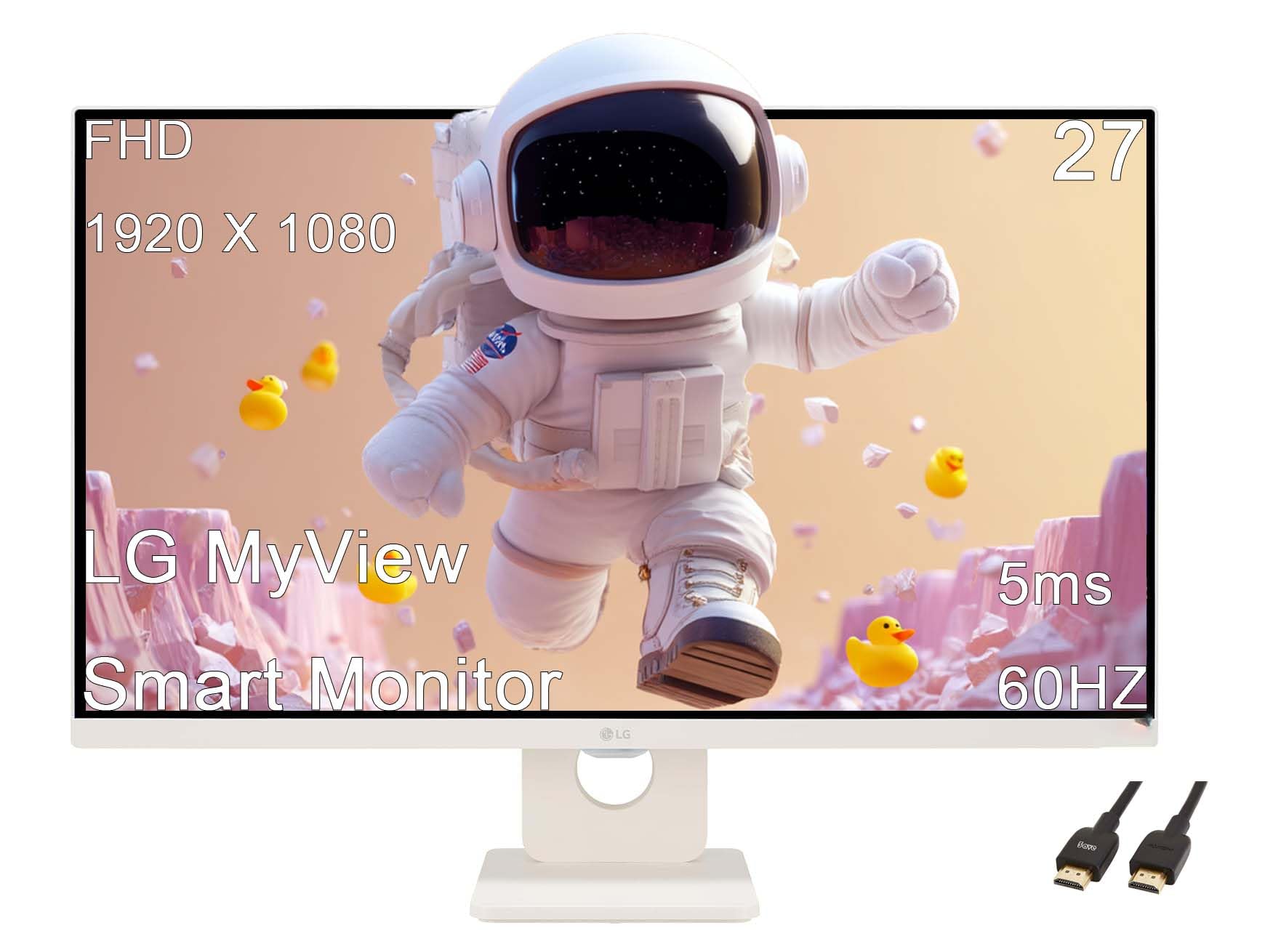 PCモニター LG MyView Smart Monitor ホワイト24.5型 ヨドバシ