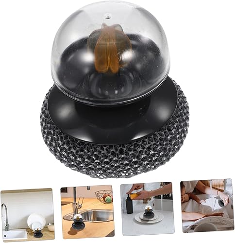 Miniatura 8 de Healeved Cepillo de limpieza de alambre Juego de comedor redondo Depurador de acero inoxidable Herramientas Wok Cepillo para lavar platos Cepillo de