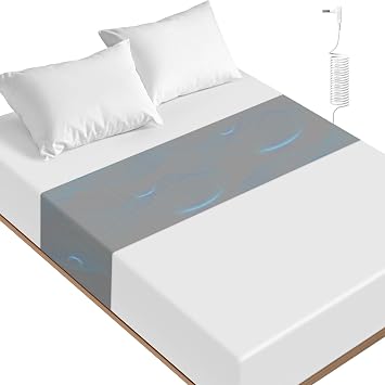 Grounding Sheets Grounding Mat for Bed, 10% Silver Fiber Grounded Fitted Bed Earth Sheets for All Mattress Sizes, Includes Grounding Cord Deep Gray