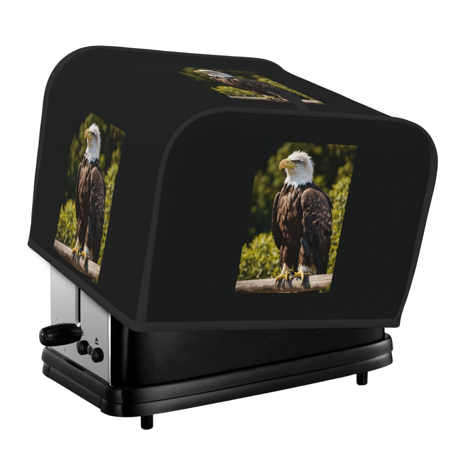 Flying Eagle Print 4-Slice Toaster Cover Dustproof Waterproof Kitchen Appliance Protector For Bread