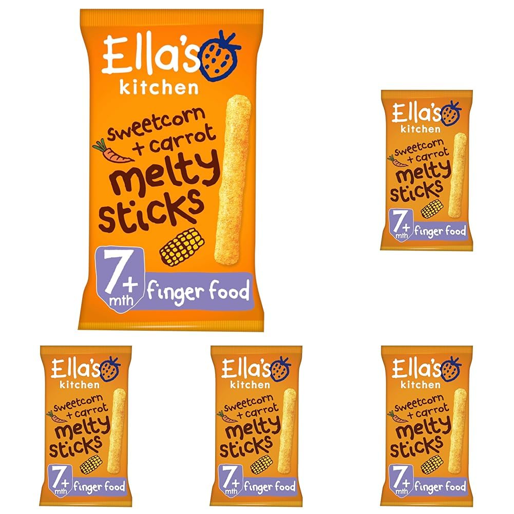 Sweetcorn and Carrot Melty Sticks from 7 Months, 16g (Pack of 5)