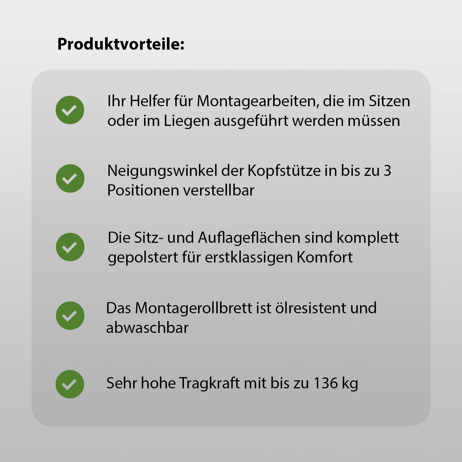TRUTZHOLM® XXL 100cm Profi Rollbrett Montageliege Werkstattliege KFZ Montagerollbrett