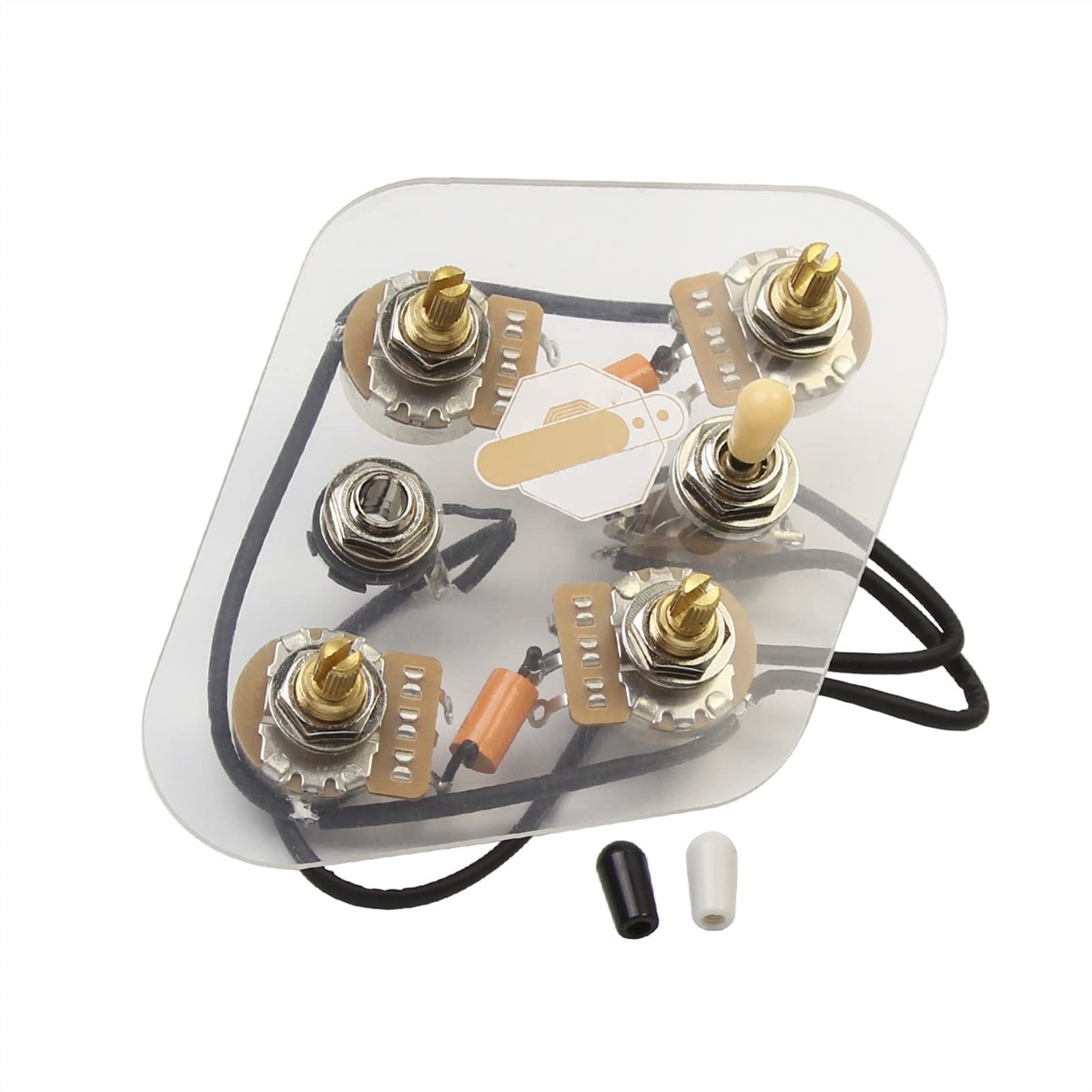 ギタトレ用品 Amazon.co.jp: 配線済み 2T2V エレキギター配線ハーネスキット 3