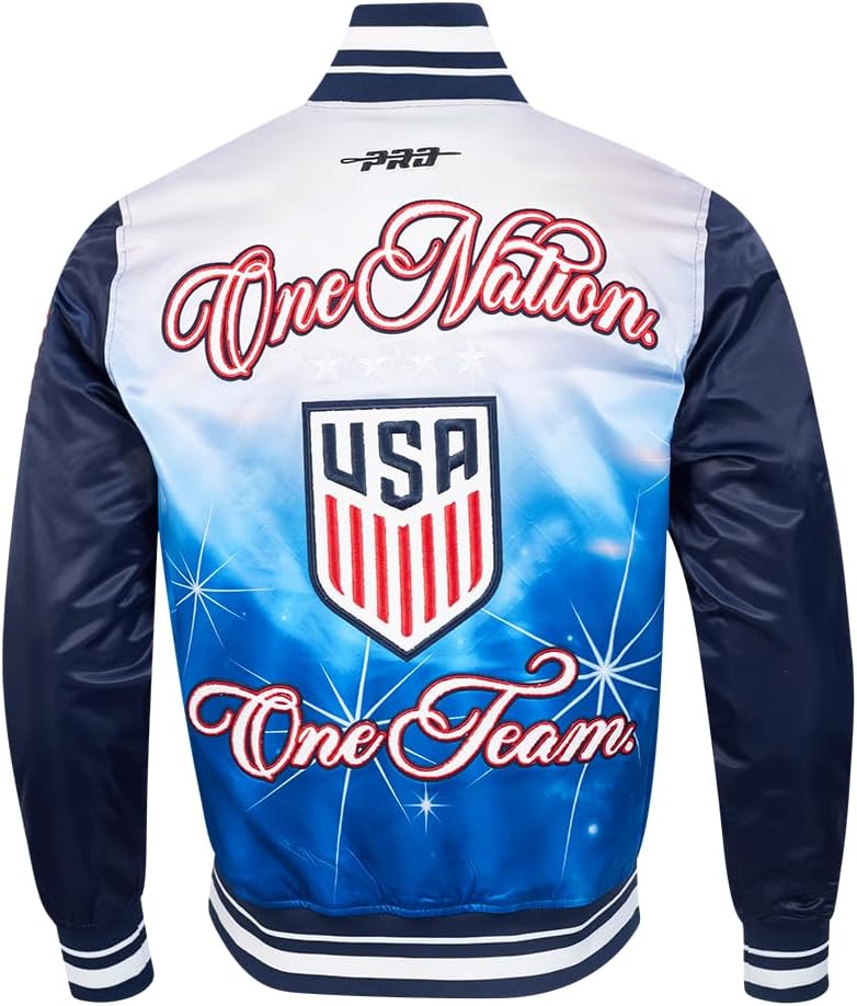 Pro Standard Mens USSF Sublimated Satin Jacket - Image 2