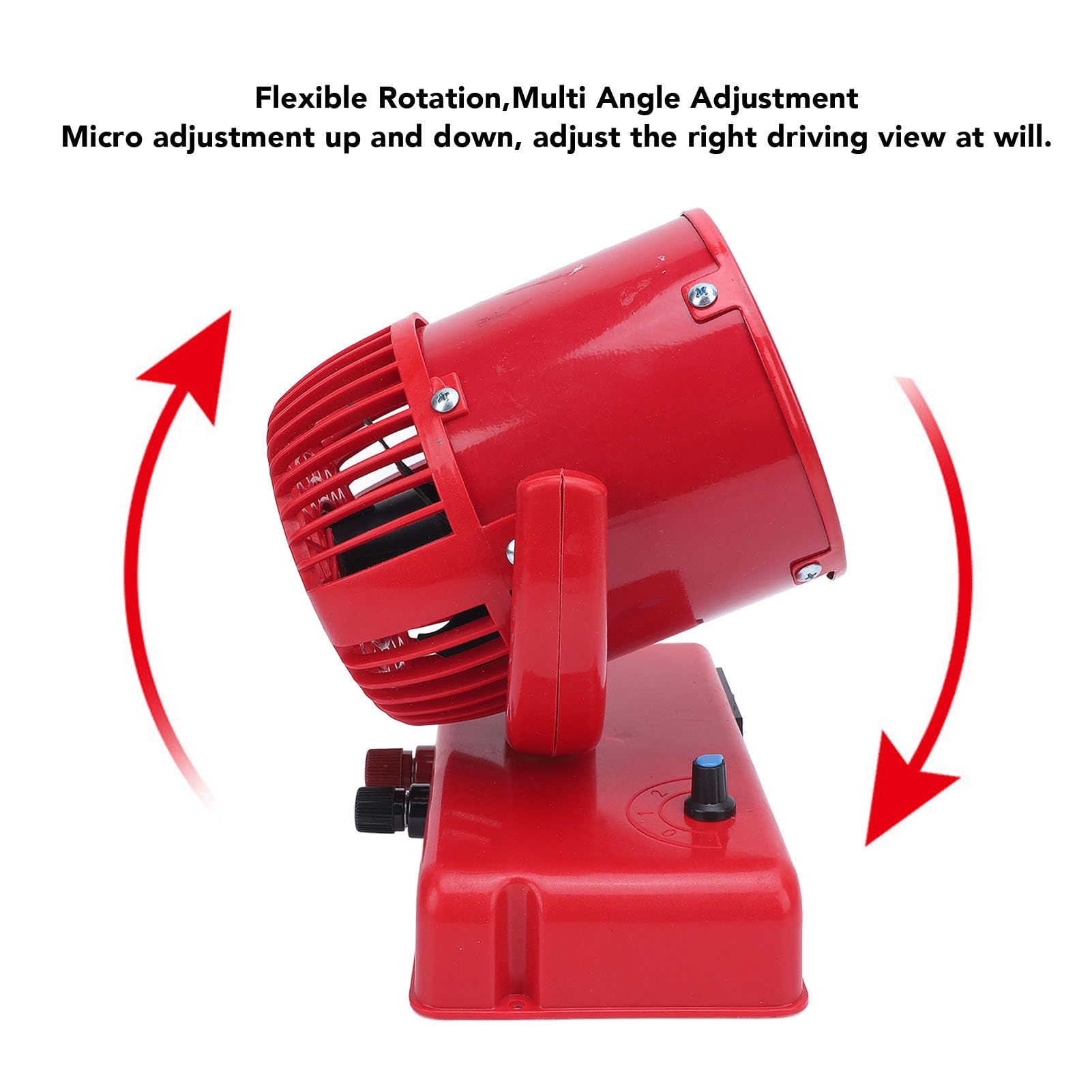 ViaGasaFamido Riscaldatore Elettrico Portatile DC24V 300W, Riscaldatore Elettrico Portatile in Acciaio Inossidabile per Cantiere e Serra con Controllo Continuo della velocità, Riscaldamento Fino a