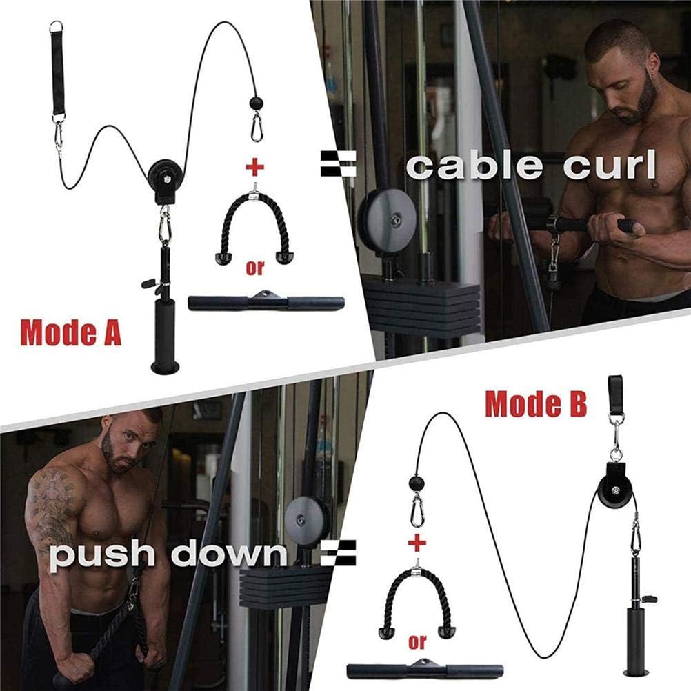 Forearm Wrist Roller Trainerwith Pulley System,Arm Strength Training Equipment for Biceps Triceps Shoulders,Gym Grip WorkoutMachine for Men Home