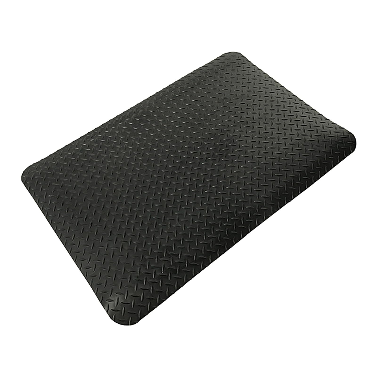 Tappeto Antifatiga Tappetino per postazioni di lavoro per negozi, fabbriche, case, uffici, tappetini per il comfort in piedi, antistress e supporto per piedi, gambe, vita, tappetino(Black,45x120x2cm)