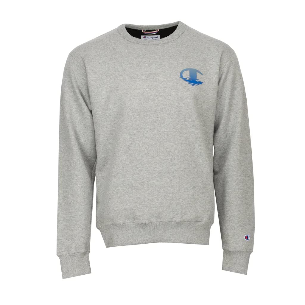Sweatshirt Reverse Weave Champion premium gris et bleu taille S - 3