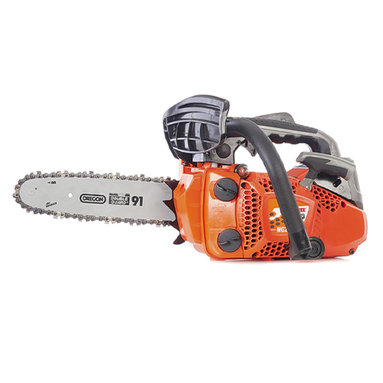 ANOVA - Motosierra Gasolina | 1,2 CV / 0,9 KW | 25,4 CC | 3,2 KG | Espada 10" - 25 CM - 3/8" BP OREGON | Para Tala, Poda y Corte de Madera en Jardín y Trabajos Forestales | Arranque Manual