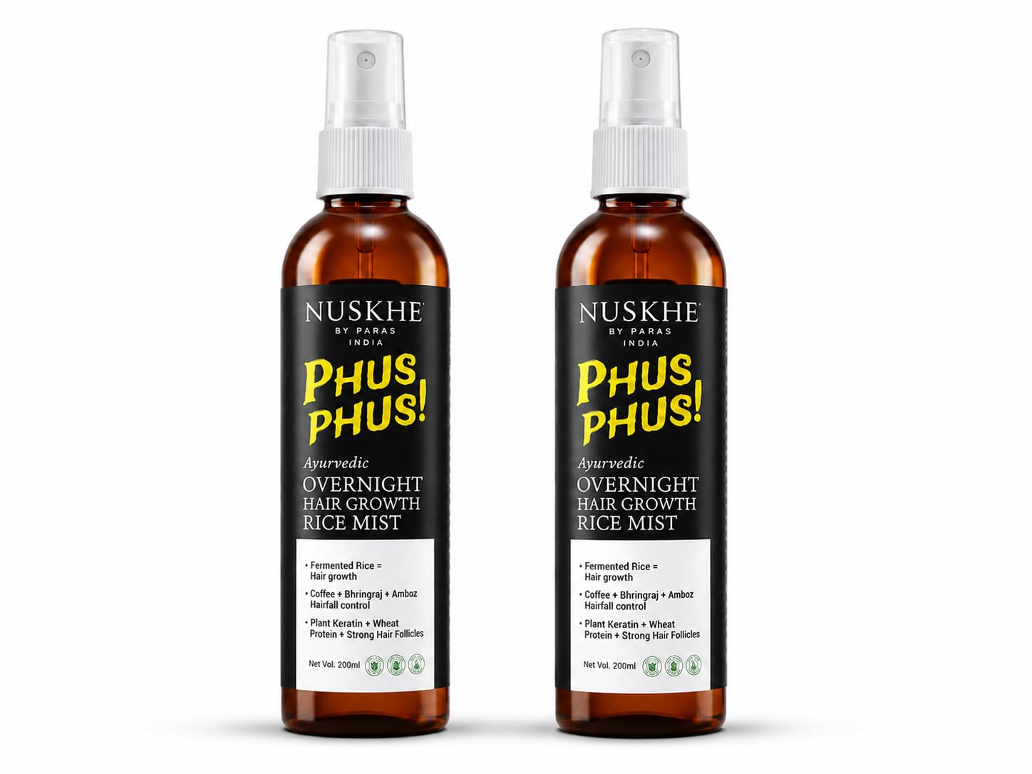 Nuskhe By Paras Phus Phus Hair Mist for Hair Growth | Hair Fall Control Spray | Strengthens & Nourishes Hair | 200 ml (Pack of 2)-picture-13