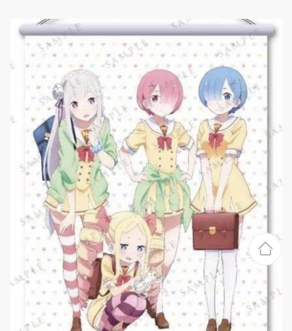 Re:ゼロから始める異世界生活 リゼロ 学園生活 ハート 缶バッジ