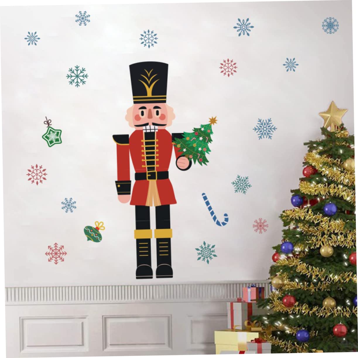 Zerodeko 4 Pz Vetrofanie Natalizie Adesivo Per Vetrina Natalizia La Finestra Di Natale Aggrappa Adesivo Per Finestra Adesivo Decorativo Per Finestre Adesivo Adorabile Di Natale Pvc