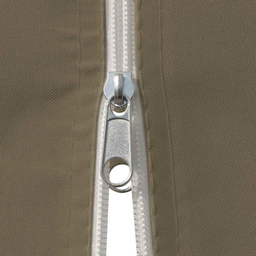 Carpa de jardín con cortinas, 4 x 3 m, color topo, 180 g/m², carpa de jardín con pared lateral y ventana, resistente a la intemperie, con mosquitera, ideal para barbacoas, terrazas, recepciones