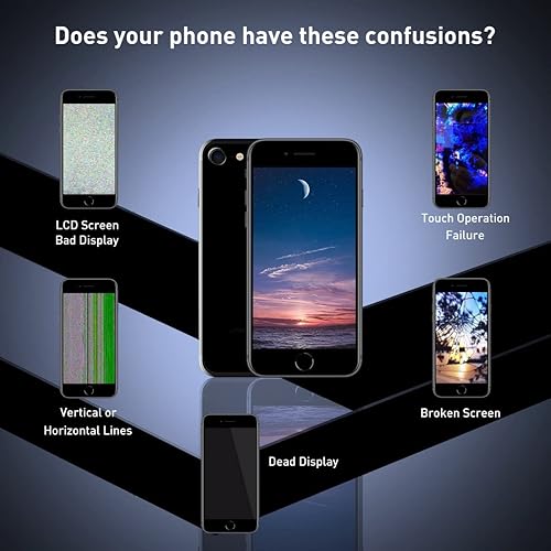 Miniatura 2 de Para iPhone 8 Plus Pantalla de repuesto Negro 5.5 pulgadas, Pantalla LCD Digitalizador para iPhone 8 Plus, con kit de herramientas de reparación