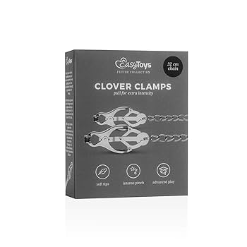 EasyToys Fetish Collection Japanese Clover Clamps with Chain