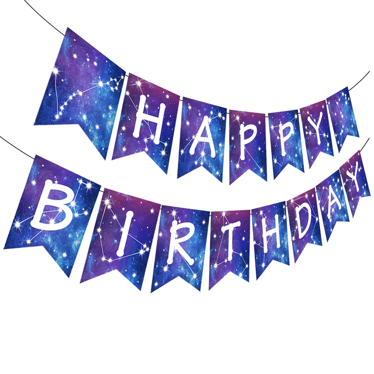 Buy Galaxy Happy Birthday Banner for Girl Space, Astrology Party