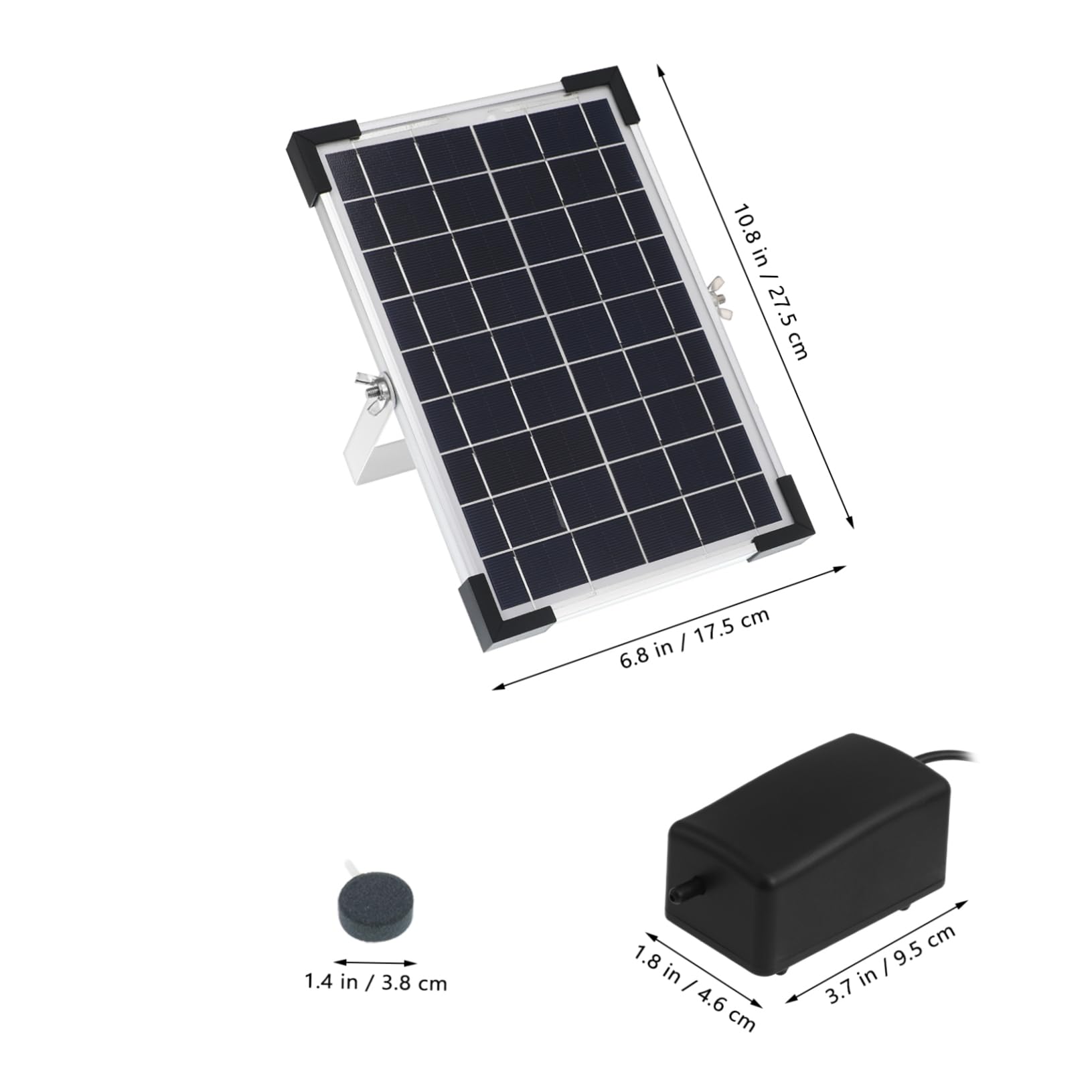 Toyvian Solar-luftpumpe Für Aquarien Und Teiche Solarbetriebene Sauerstoffpumpe Gartenpumpe Mit Verschiedenen Modi Einfache Bedienung Durch Knopfdruck Robuste Und Langlebige Solar-tauchwas