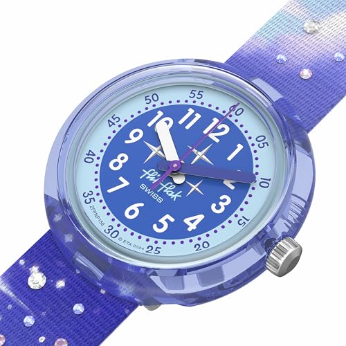 Flik Flak Girl Kids Watch Biosourced Quartz Waterproof Mystic Clouds3