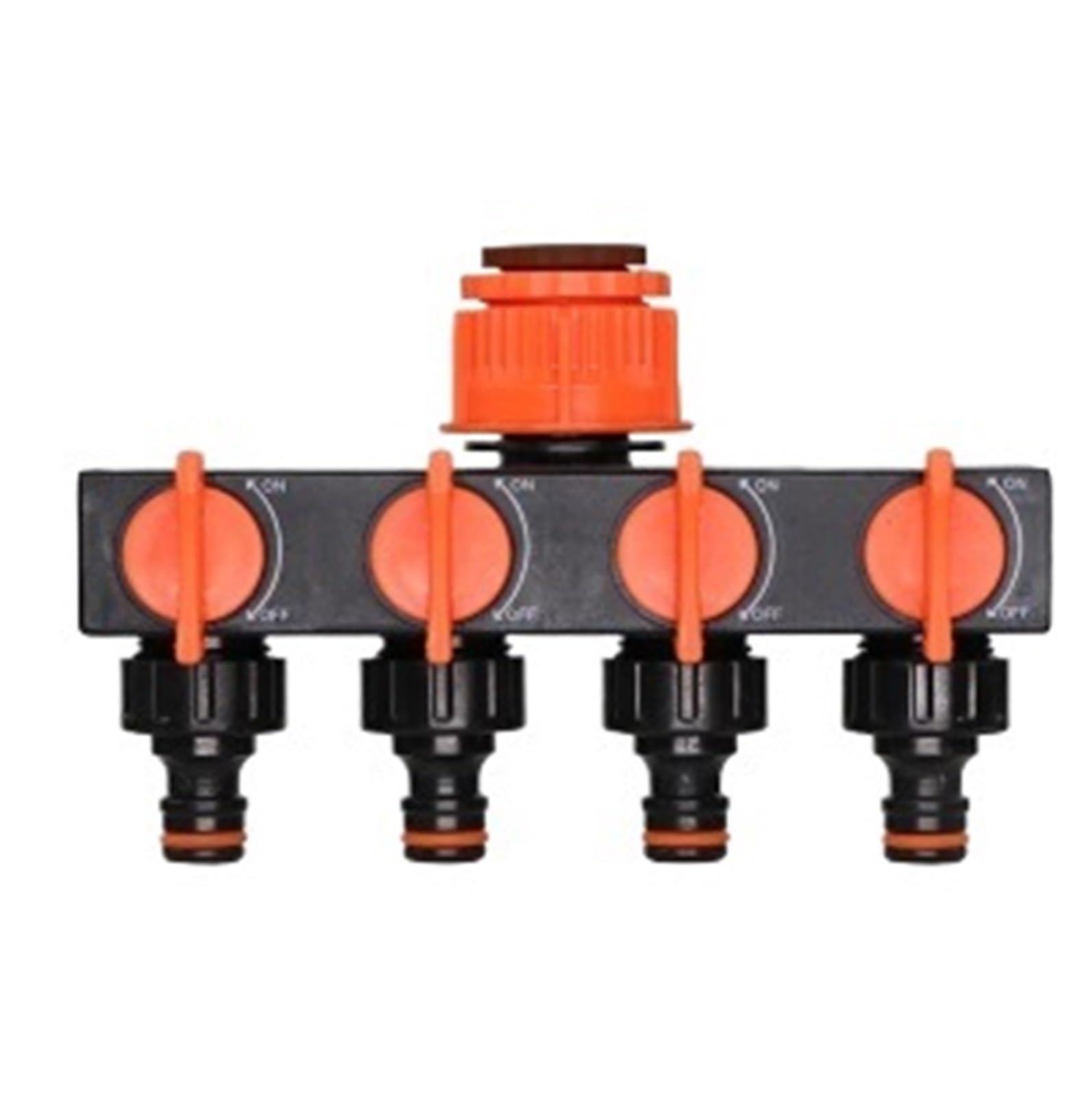 Conector rápido de manguera, adaptador de acoplamiento de goma de plástico, acoplador de sistema de riego, válvula de cierre, 1/4, 3/8 '', 1/2'', 3/4''(Mx1pcs)