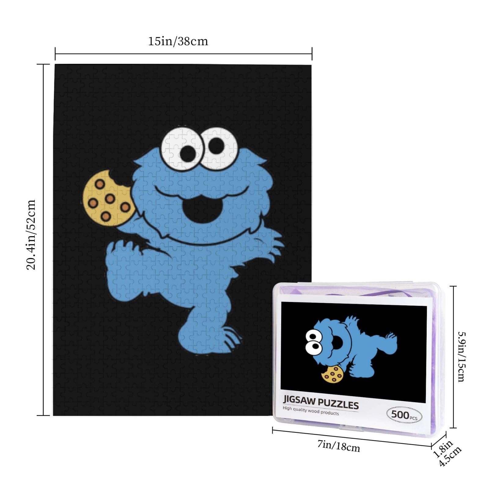 パズル セサミストリート クッキーモンスター 500ピース Amazon.co.jp: セサミストリート クッキーモンスター 500ピース