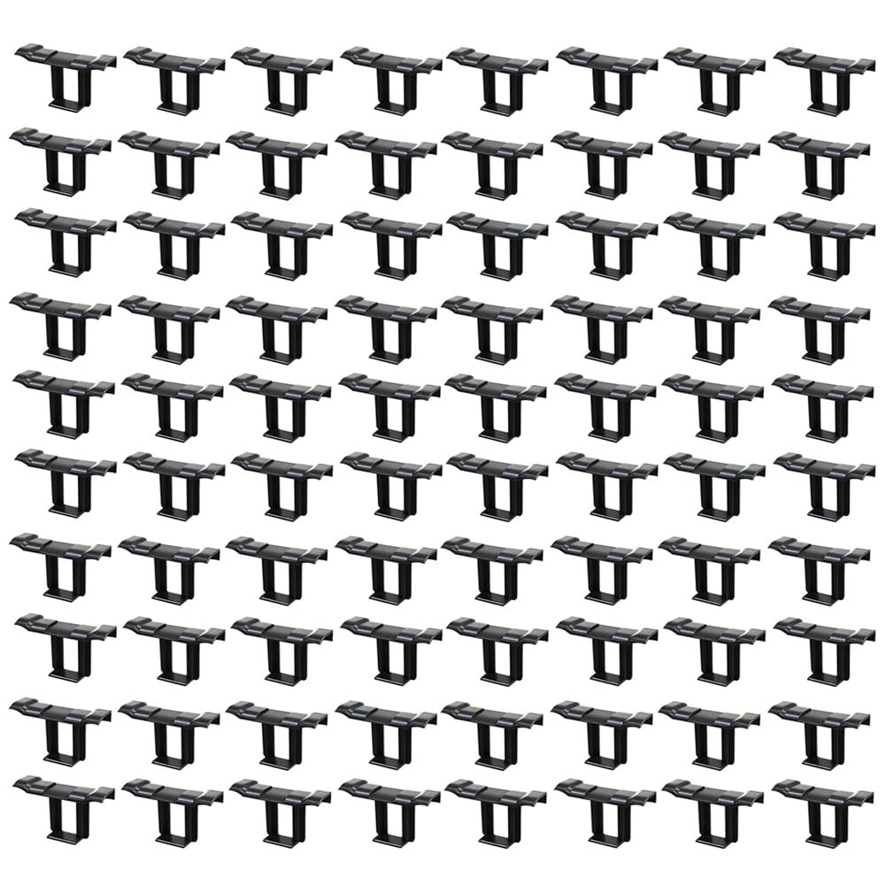 Jnchdghwa Black 80Pc 35Mm Solar Panel Water Drainage Clips,Pv Modules Clips For Water Drain Photovoltaic Panel Water Drain Clips