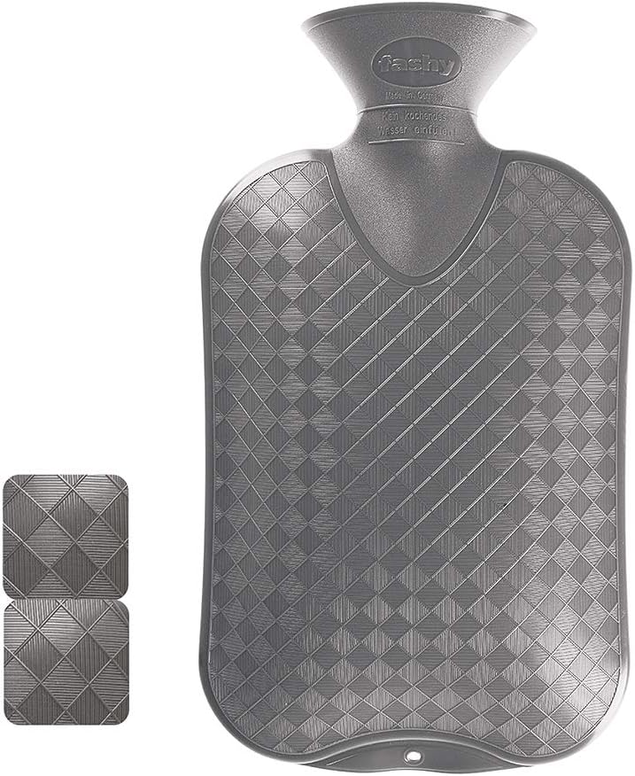 Fashy 2.0 Litre Antrazite Plain Hot Water Bottle