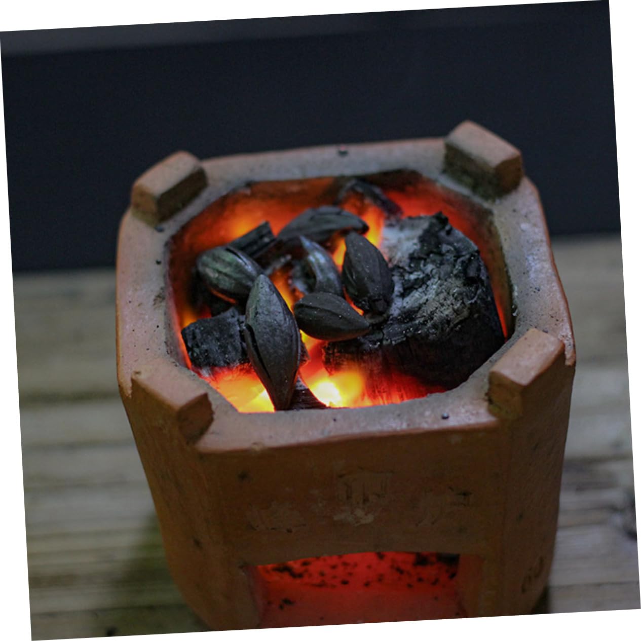 BESTonZON Carbone di Legno di Ulivo per Barbecue e Cottura, 1 Sacchetto da 500g, Uso Prolungato, Efficiente, per Esterni e Portatile